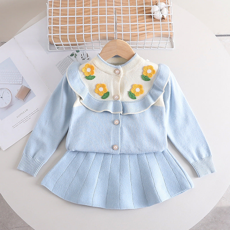 Conjunto de cuello tejido para mujer y niña Blossom 