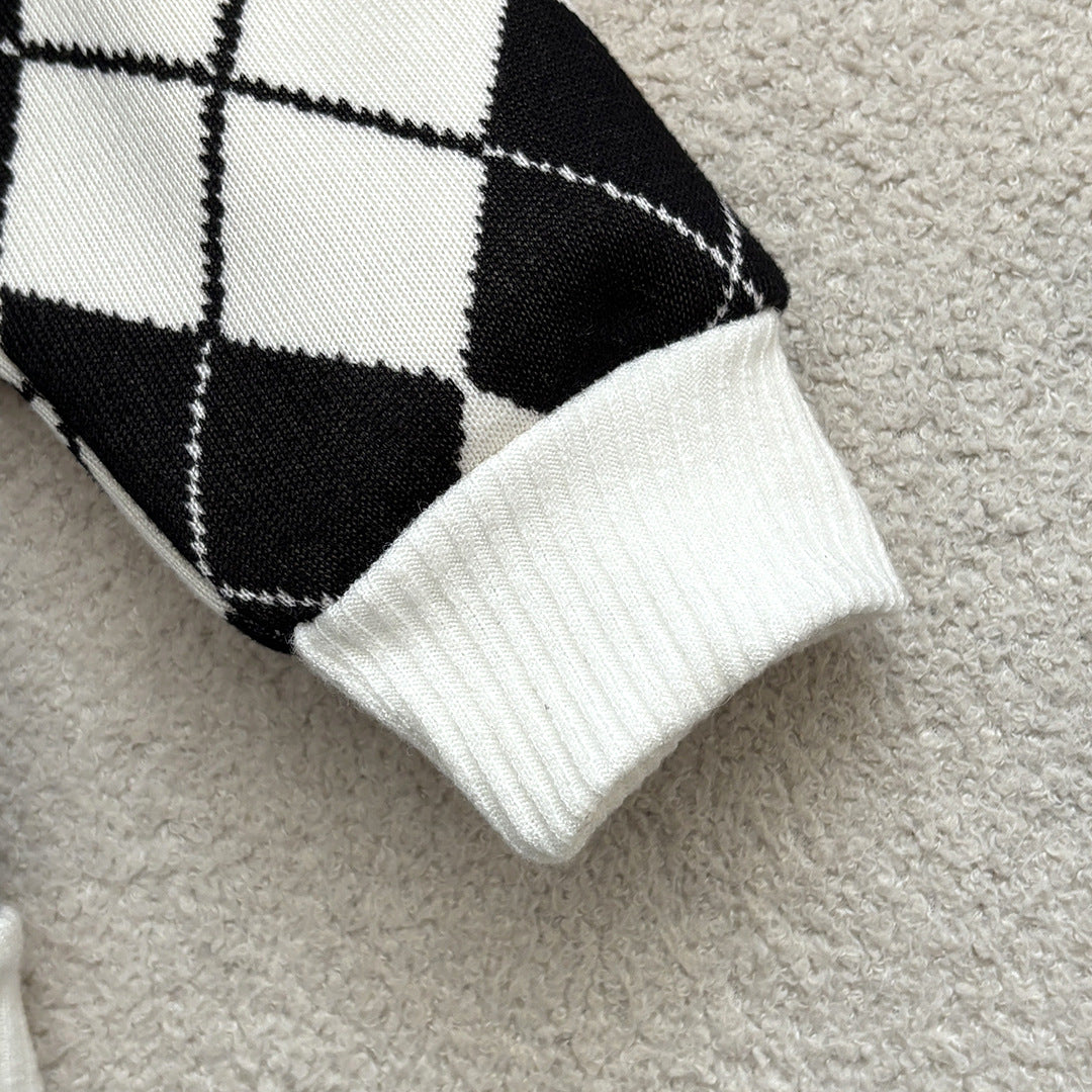 Children's Knitted Jacket with Teddy Bears