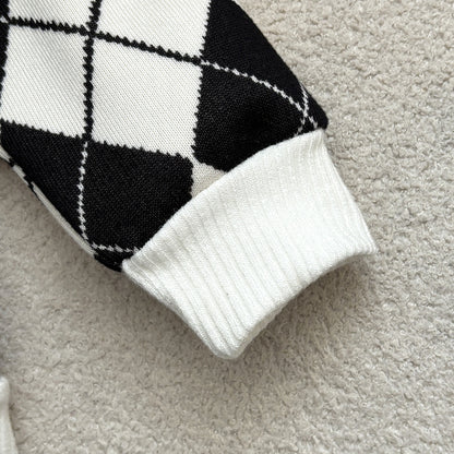 Children's Knitted Jacket with Teddy Bears