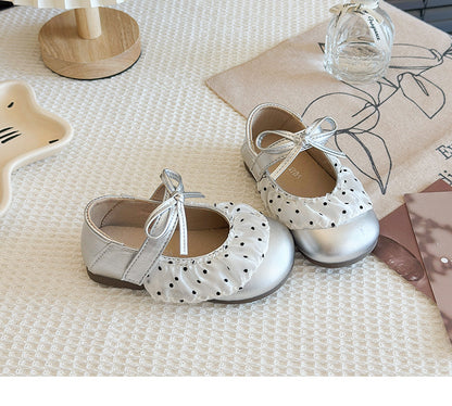 Children's Polka Dot Shoe with Bow