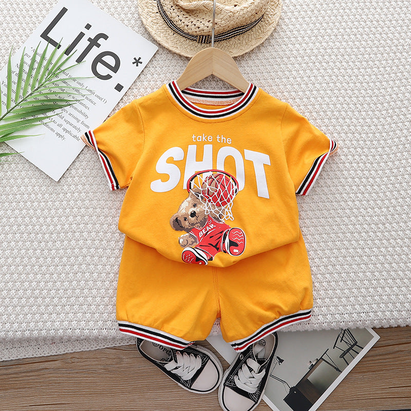 Boys' Teddy Bear Basketball Set