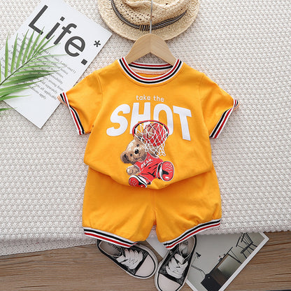 Boys' Teddy Bear Basketball Set