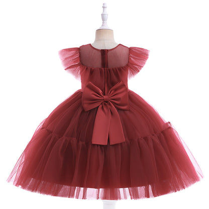 Vestido de tul plisado para niña 