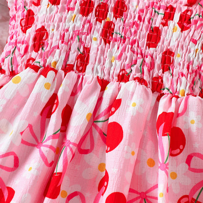 Cherry Print Children's Dress