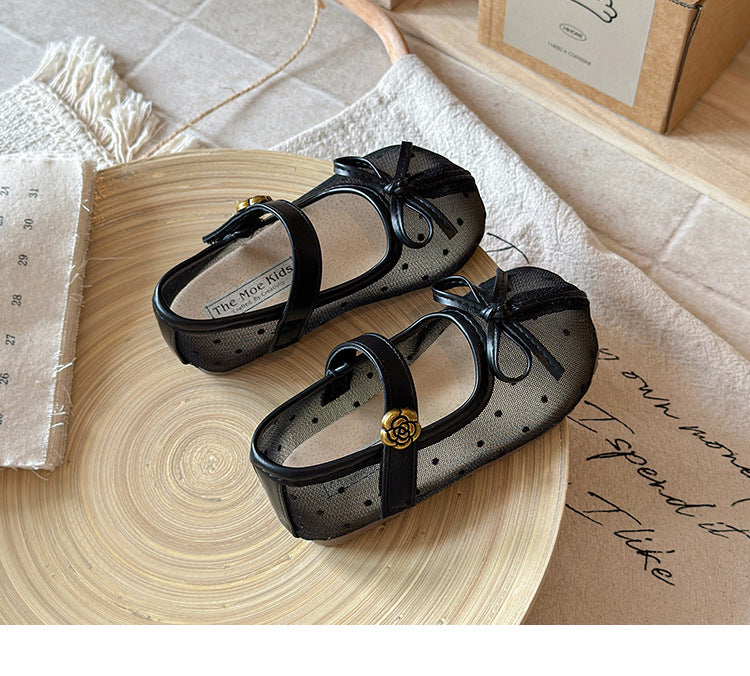 Children's Ballet Flats with Bow