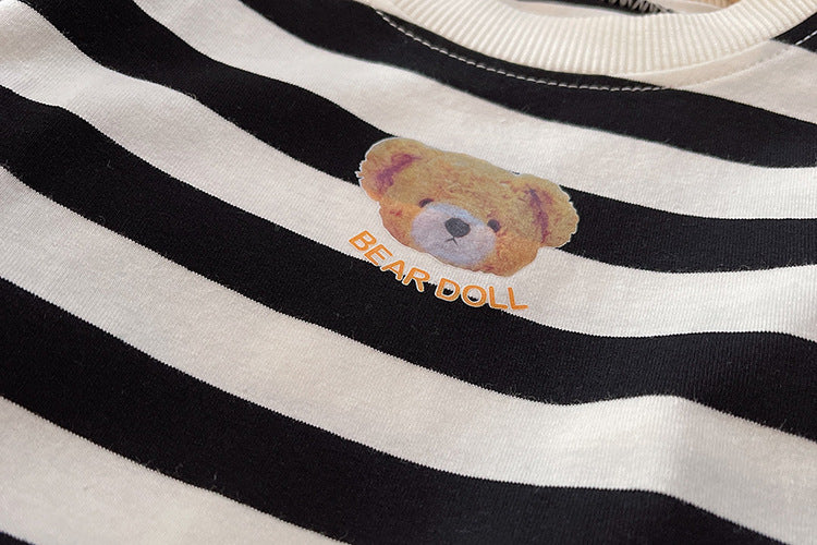 Men's Children's Set Stripes and Jeans