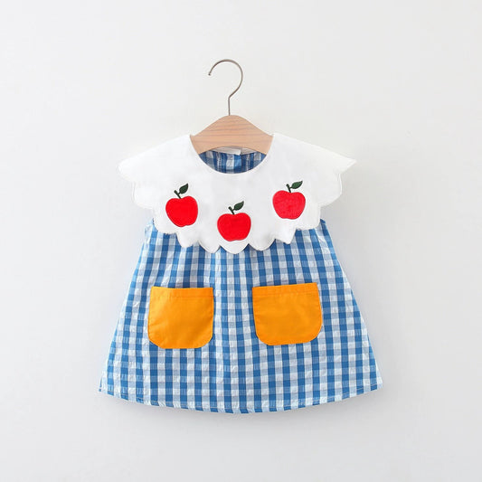 Apple Plaid Children's Dress