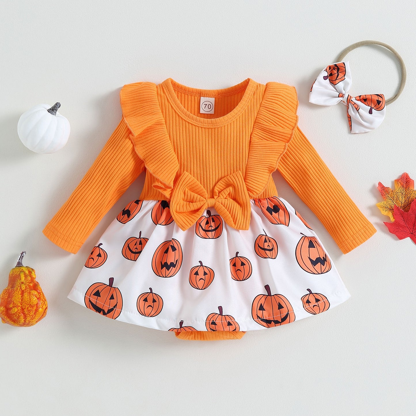 Body Vestido de calabaza para niños