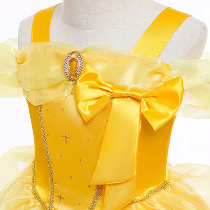 Vestido de princesa amarillo 