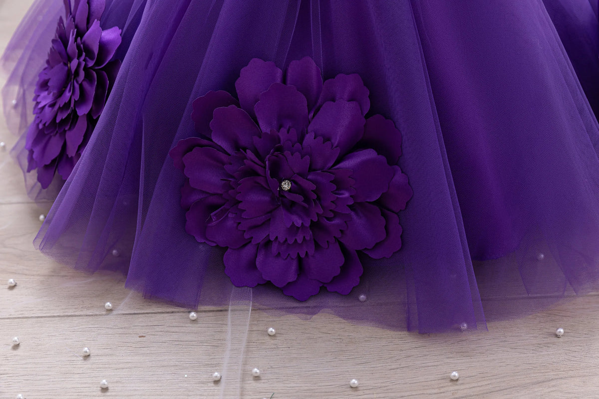 Elegant Girl Princess Dress Small Flying Sleeves