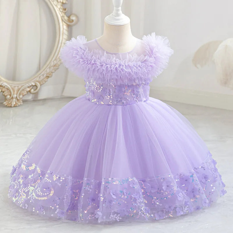 Children's Princess Dress Skirt Baby Puffy Tulle Skirts Festival Party Dress