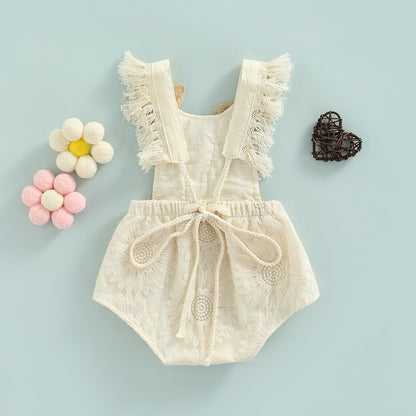 Body infantil beige con mariposa