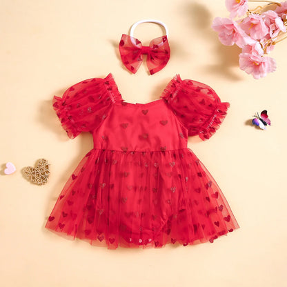 Body infantil Corazones + Lazo 