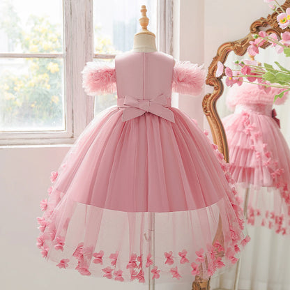 Children's Princess Dress Cake Skirt Net Gown Flower