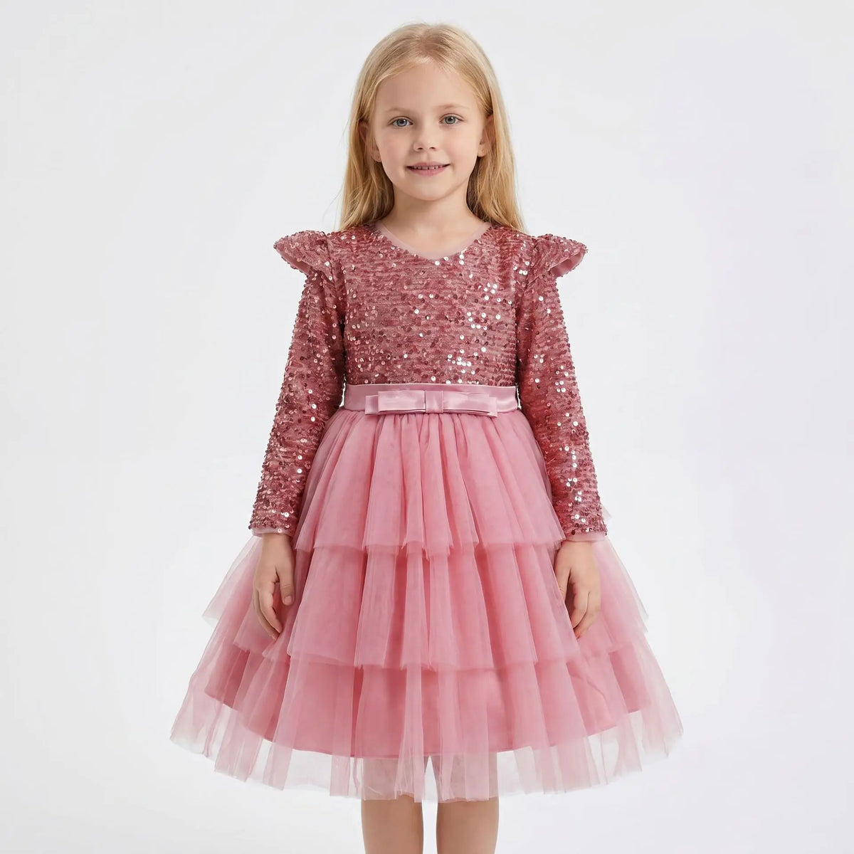 Princess Style Long Sleeve Children's Dress