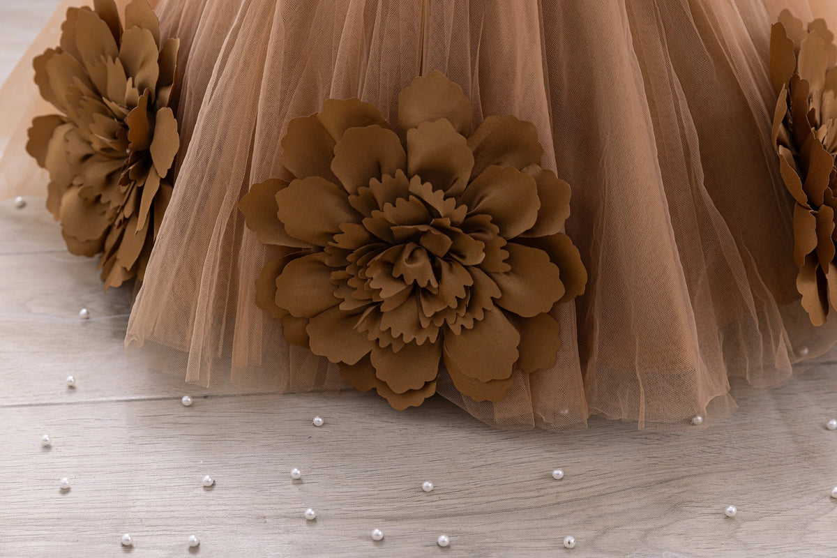 Elegant Girl Princess Dress Small Flying Sleeves