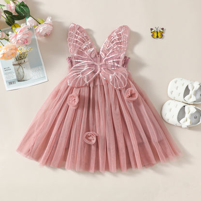 Vestido de alas de mariposa