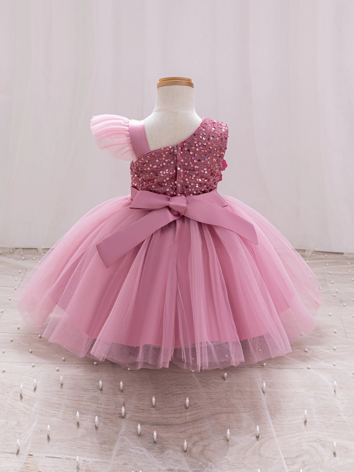 Elegant Girl Princess Dress Small Flying Sleeves