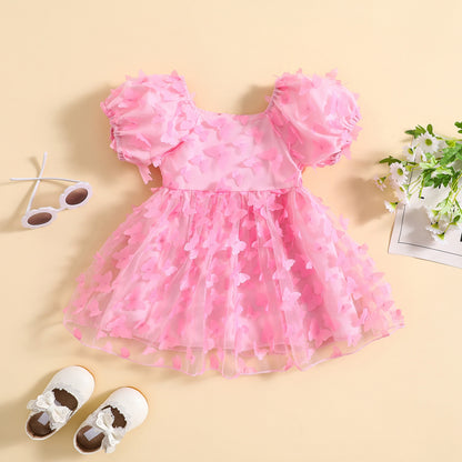 Vestido infantil de mariposa 