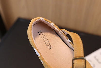 Girls Polka Dot Shoes Cute Children Princess Dress Shoes