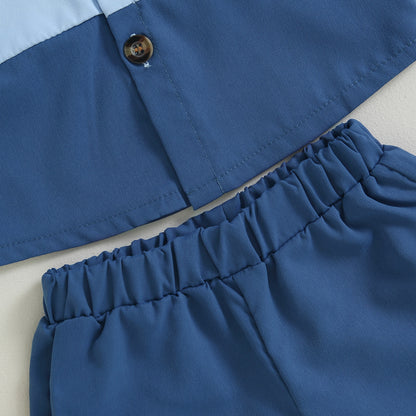Conjunto de verano azul infantil