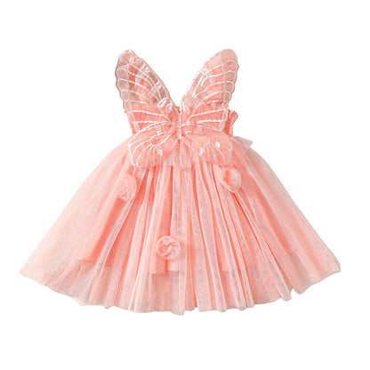 Vestido de alas de mariposa