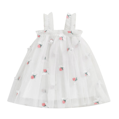 Vestido de mariposa de tul para niña 