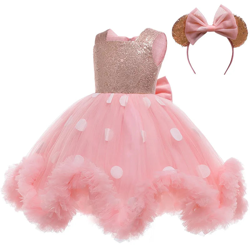 First Birthday Party Fluffy Mesh Tutu Dress