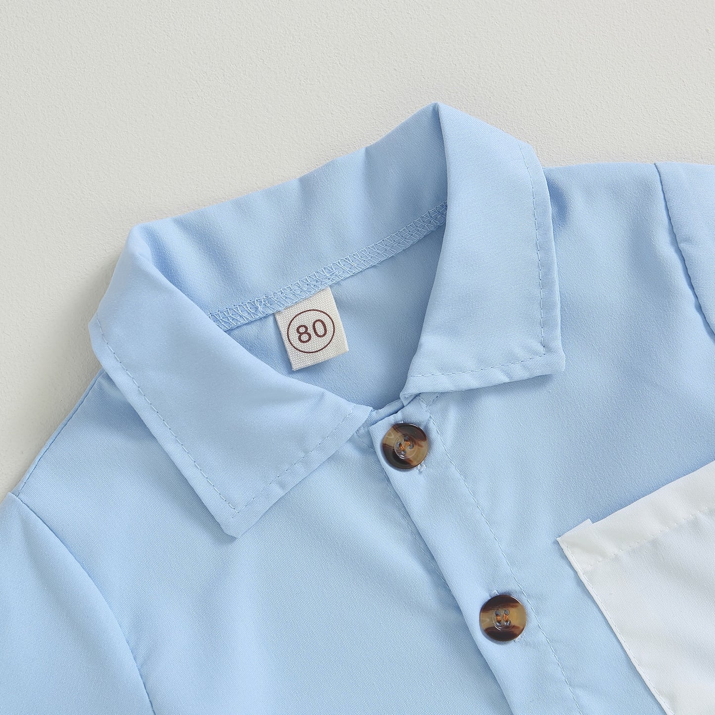 Conjunto de verano azul infantil