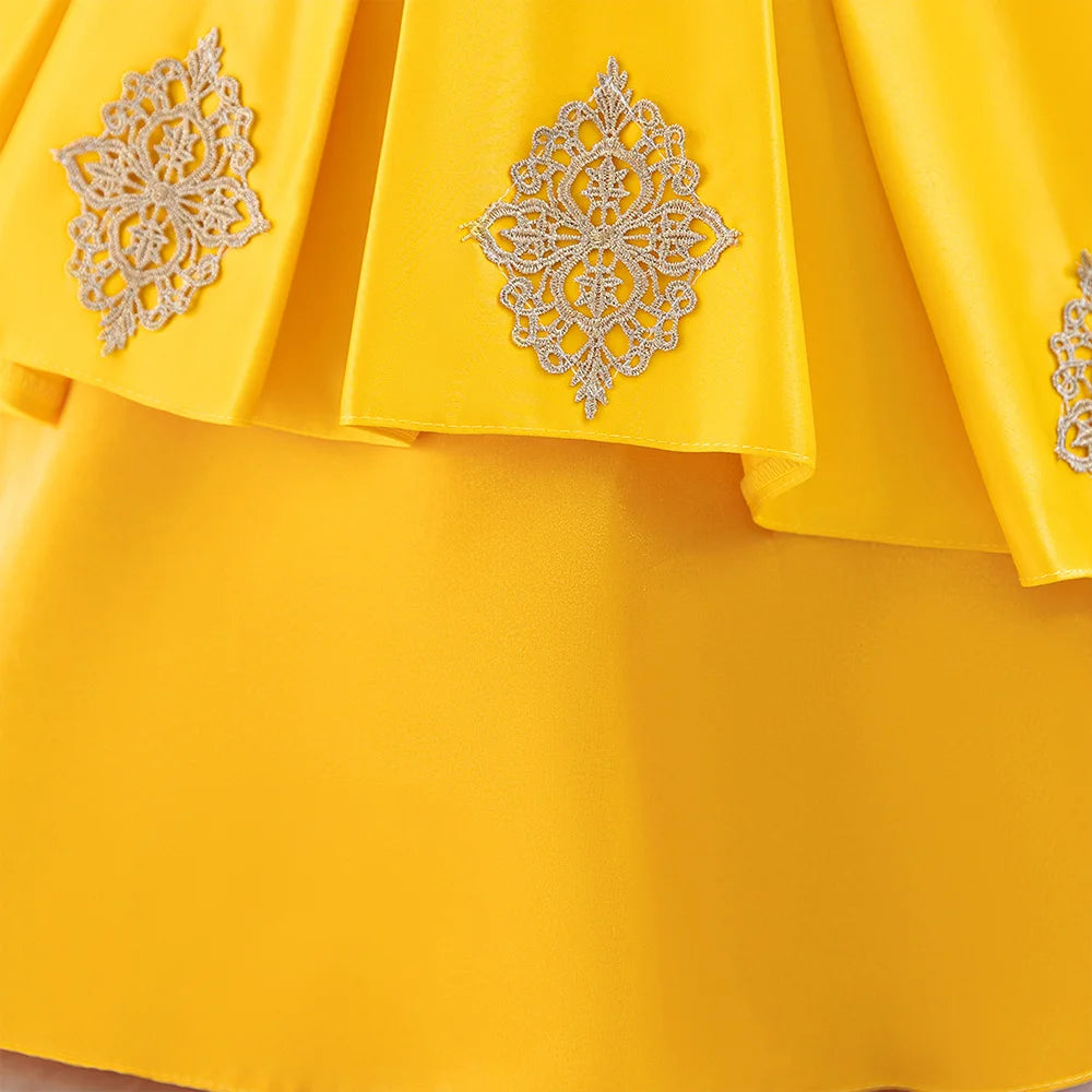 Girls Snow White Princess Dresses Kid Cosplay Gown Girl Halloween