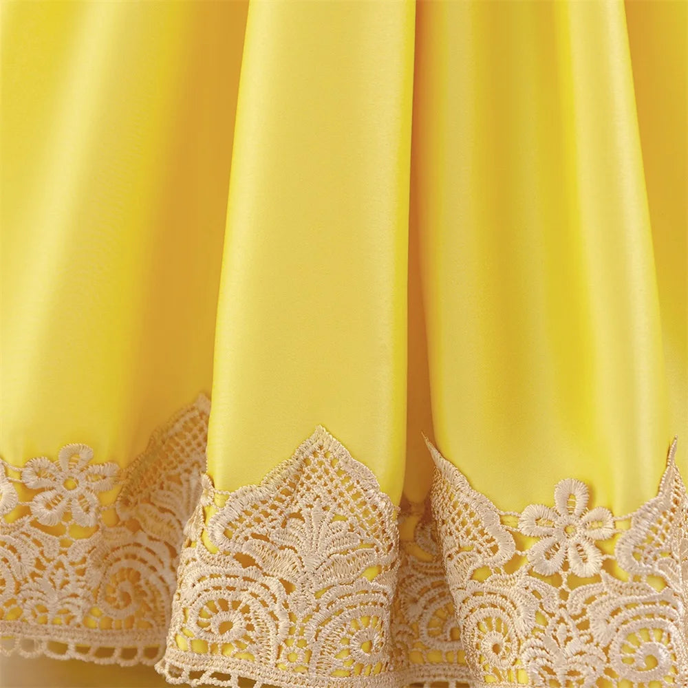 Girls Snow White Princess Dresses Kid Cosplay Gown Girl Halloween