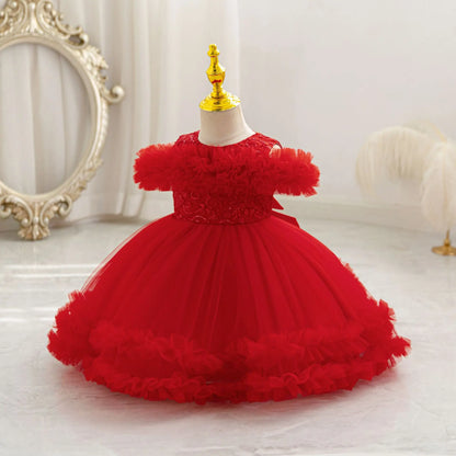Children Pageant Dress New Baby Birthday Party Dress