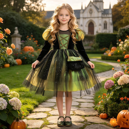 Long Sleeve Halloween Party Girls Dresses