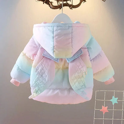 Chaqueta infantil con alas de colores para mujer 