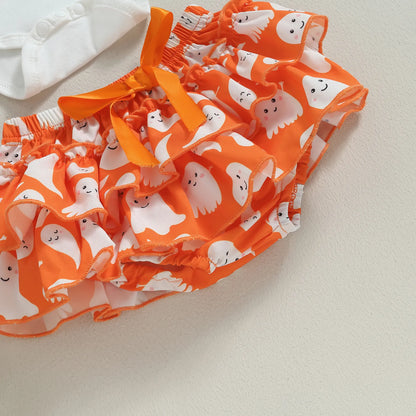 Vestido de cuerpo infantil mi 1 halloween + diadema