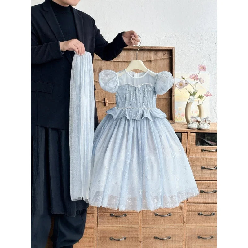 Blue Princess Dress Birthday Gift Dress