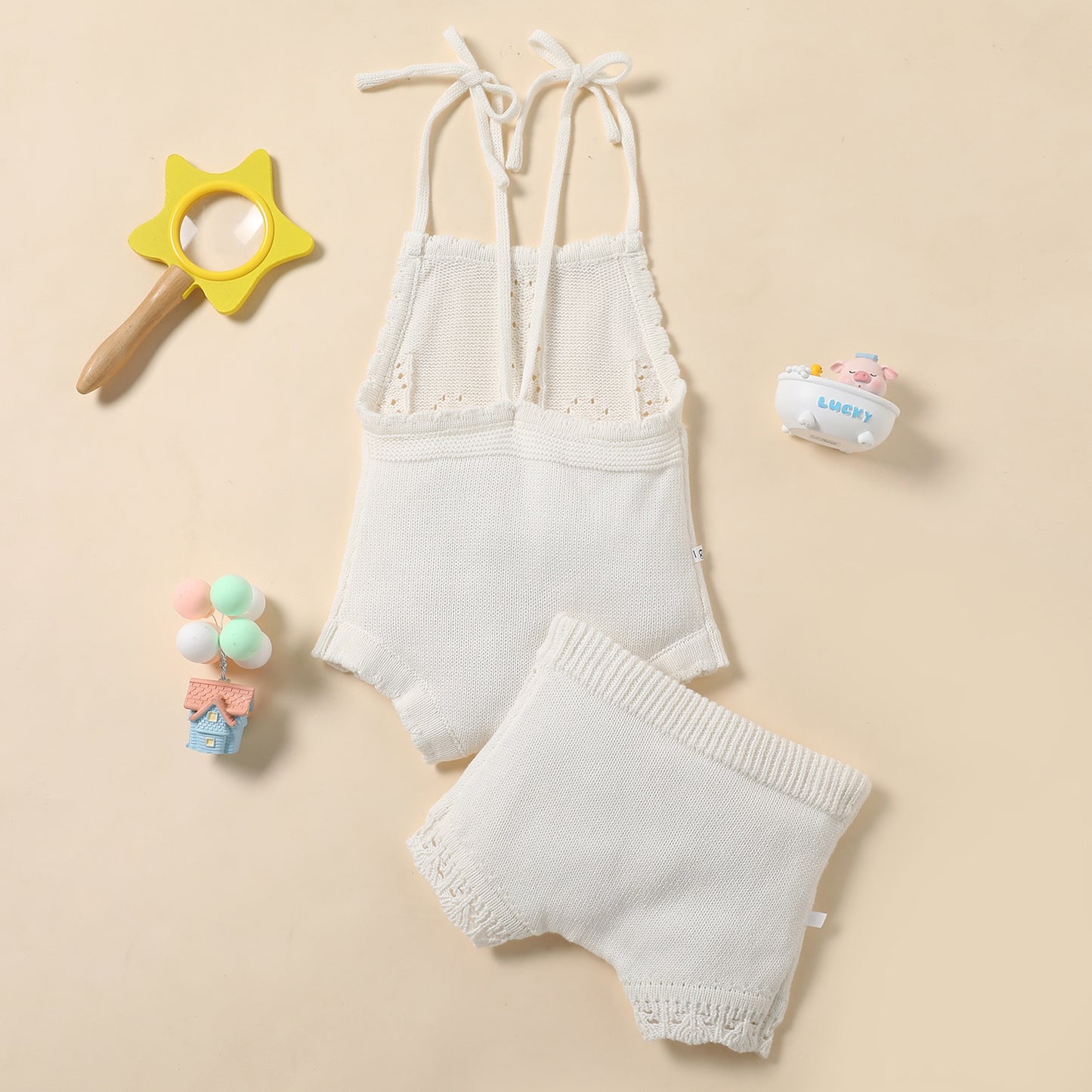 Conjunto vintage de bebé de 2 piezas