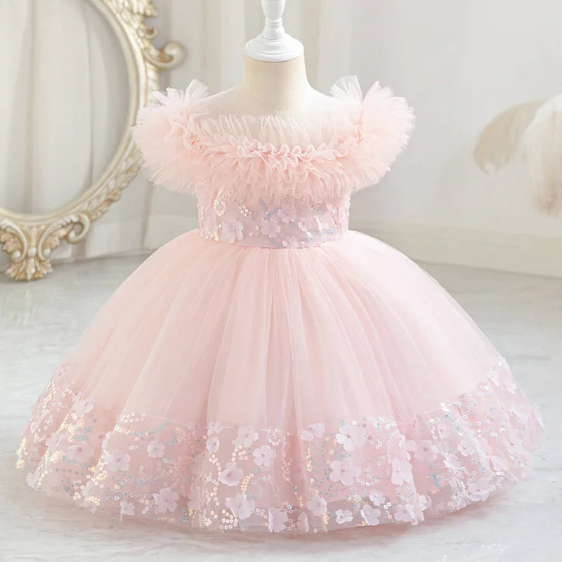 Children's Princess Dress Skirt Baby Puffy Tulle Skirts Festival Party Dress