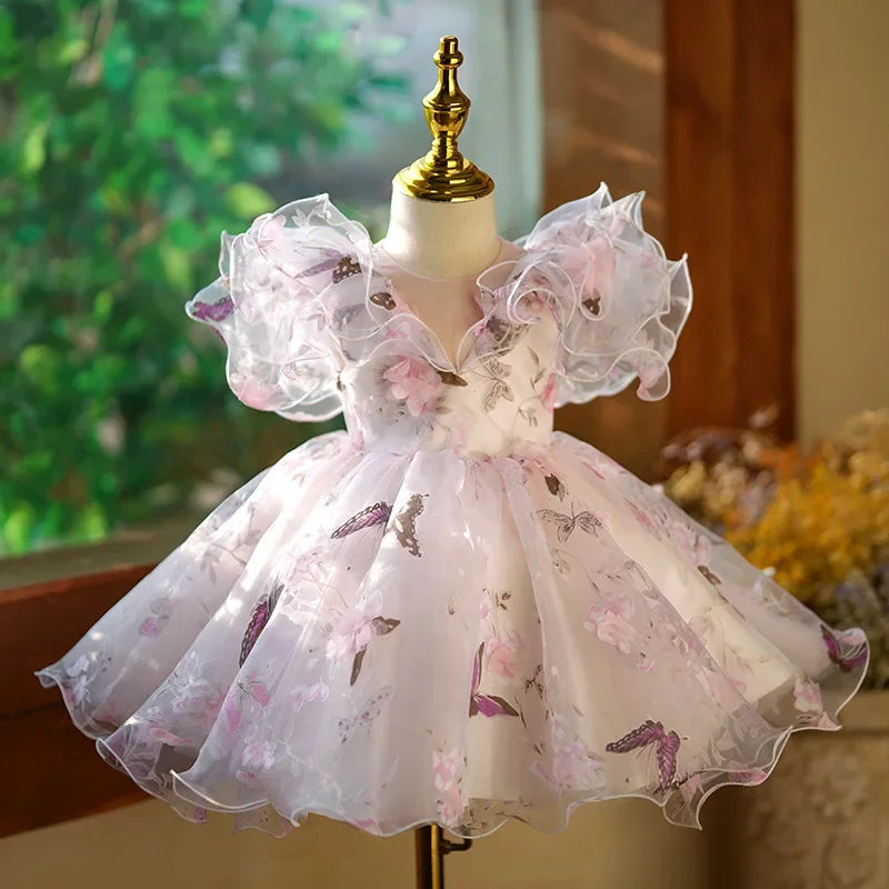 Flower Girl Dresses For Weddings Fairy Princess Ball Gown Dresses