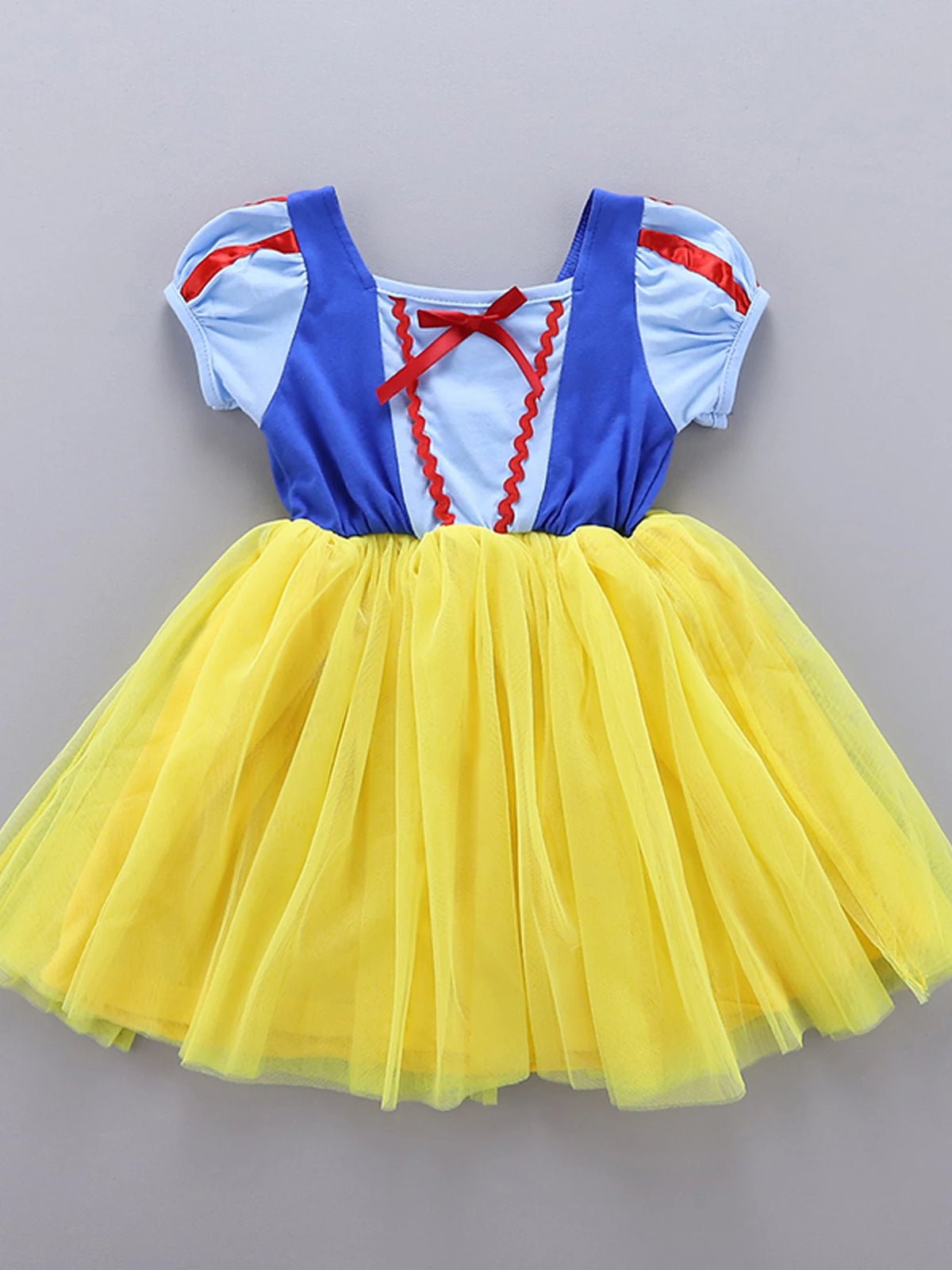 Round Neck Dress Children  Mesh Tulle Dress