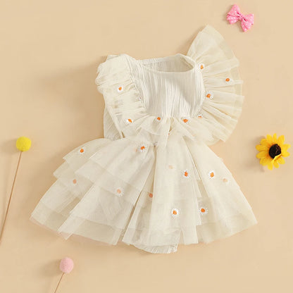 Body infantil para mujer con margaritas 