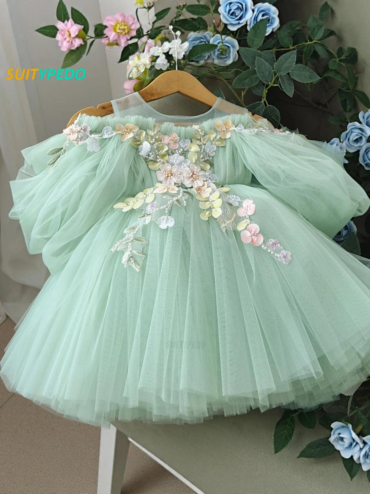 Toddler Cute Dress Elegant Girls Birthday Banquet Stylish Clothes Children's Day Party High Quality Slim Fit Princess Dress