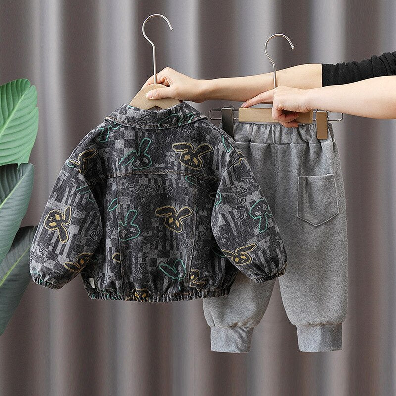 Conjunto infantil de 3 piezas con chaqueta para niño