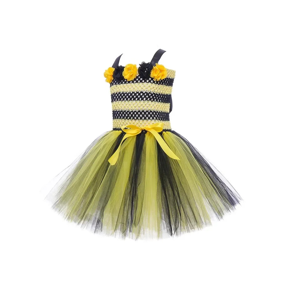 Yellow Little Bee Animal Performance Costume Halloween Dress