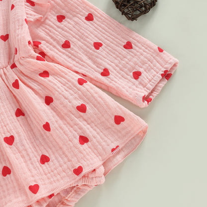 Body infantil + bandana de corazón 