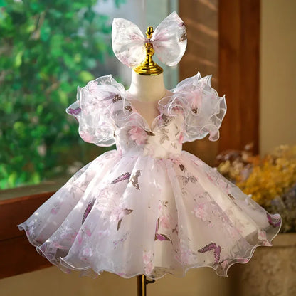 Flower Girl Dresses For Weddings Fairy Princess Ball Gown Dresses