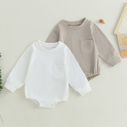 Body básico infantil con bolsillo