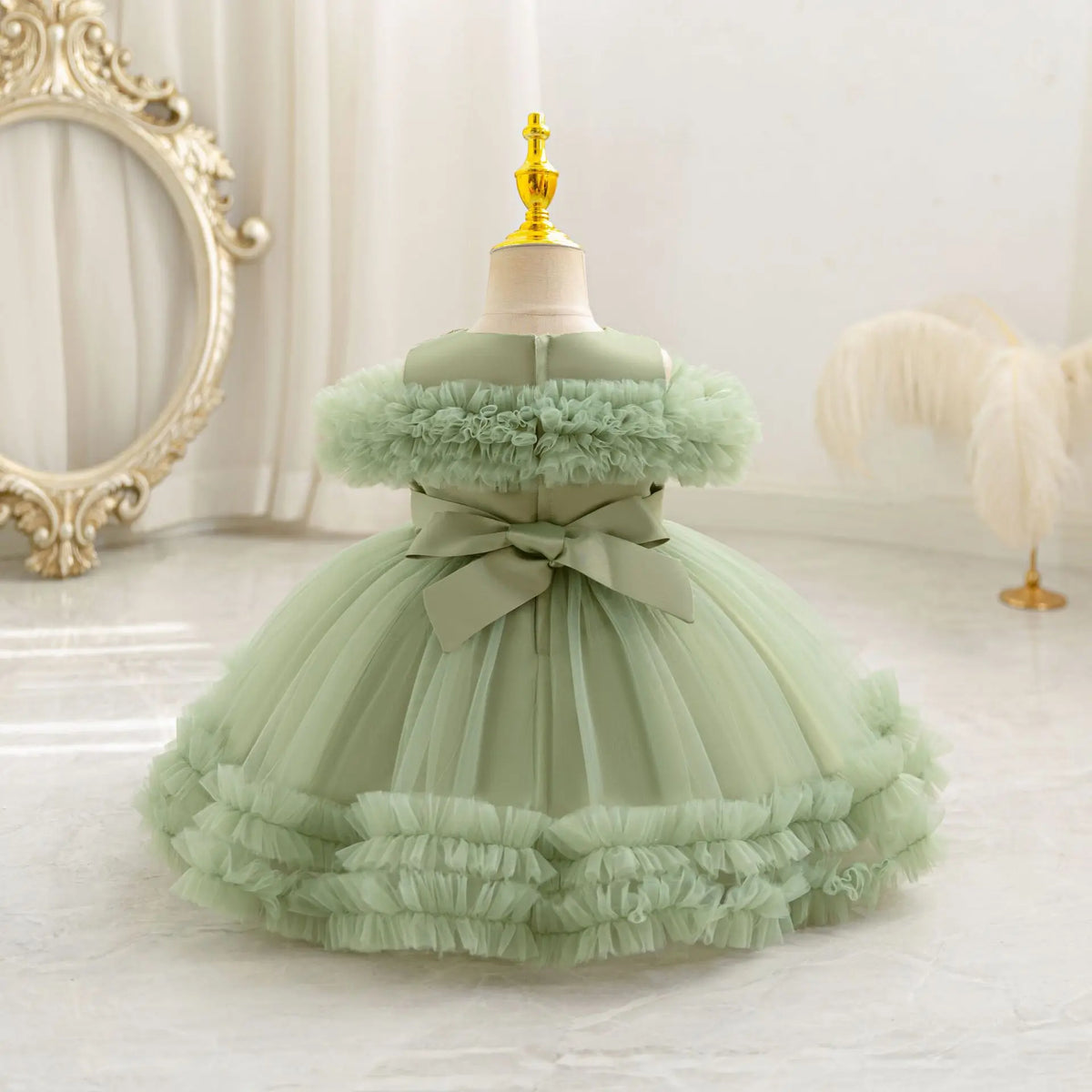 Children Pageant Dress New Baby Birthday Party Dress