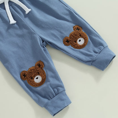 Conjunto básico de bebé niño con osito