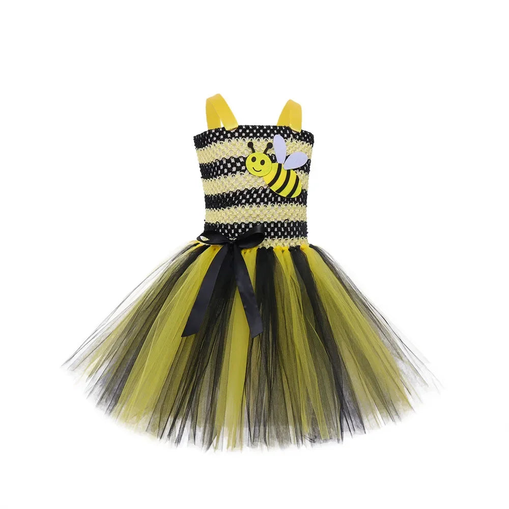 Yellow Little Bee Animal Performance Costume Halloween Dress